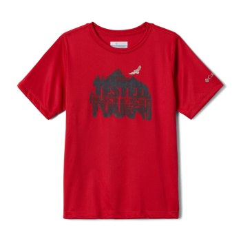 Columbia Bellator Basin, Camiseta Azules Rojos Para Niño | 307521-OJT